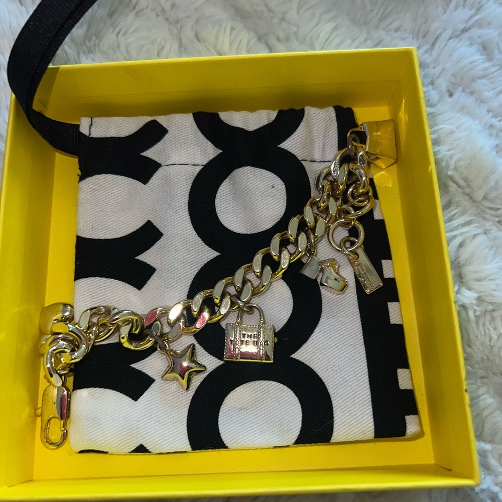 Marc Jacobs Gold Chain Charm Bracelet